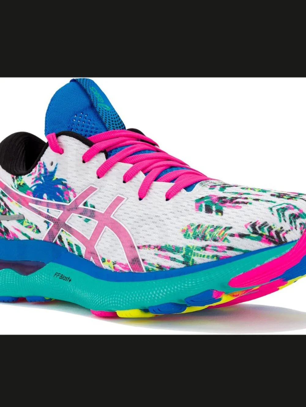 NEW Asics GEL Nimbus 24 Multicolor Turquoise Blue Pink Yellow 9.5 US 41.5 EUR